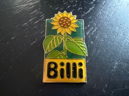 Billi Sonnenblume Email Pin Badge Anstecker Vintage Top! ...