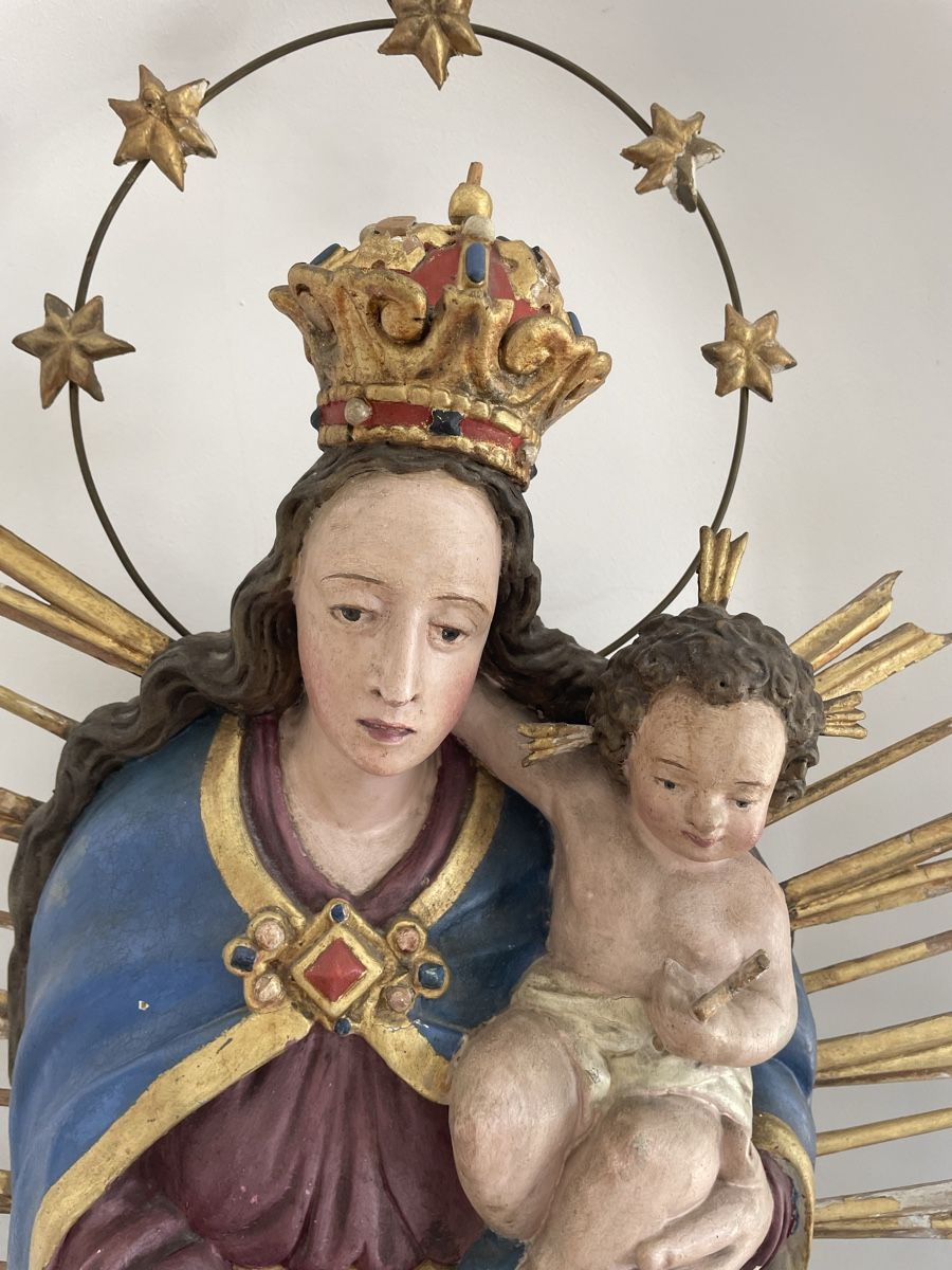 Sculture & Statue: Antike Madonna mit Kind – Usato da Siebnen venduto da Starlauf 5