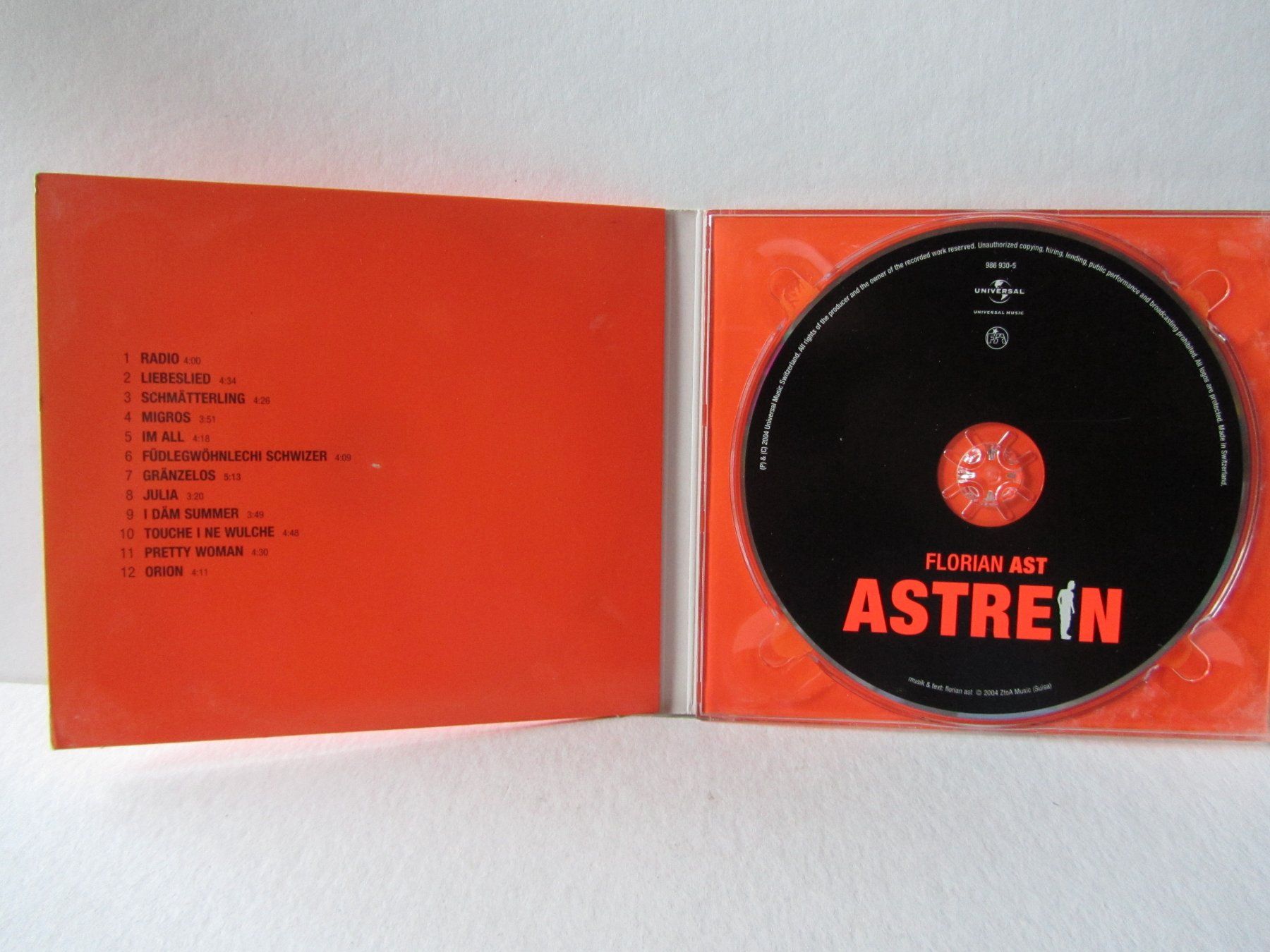 CD: Florian Ast, CD, Astrein – Usato da Weiningen ZH venduto da dietsch57 2