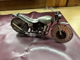 Deko Motorrad aus Metall