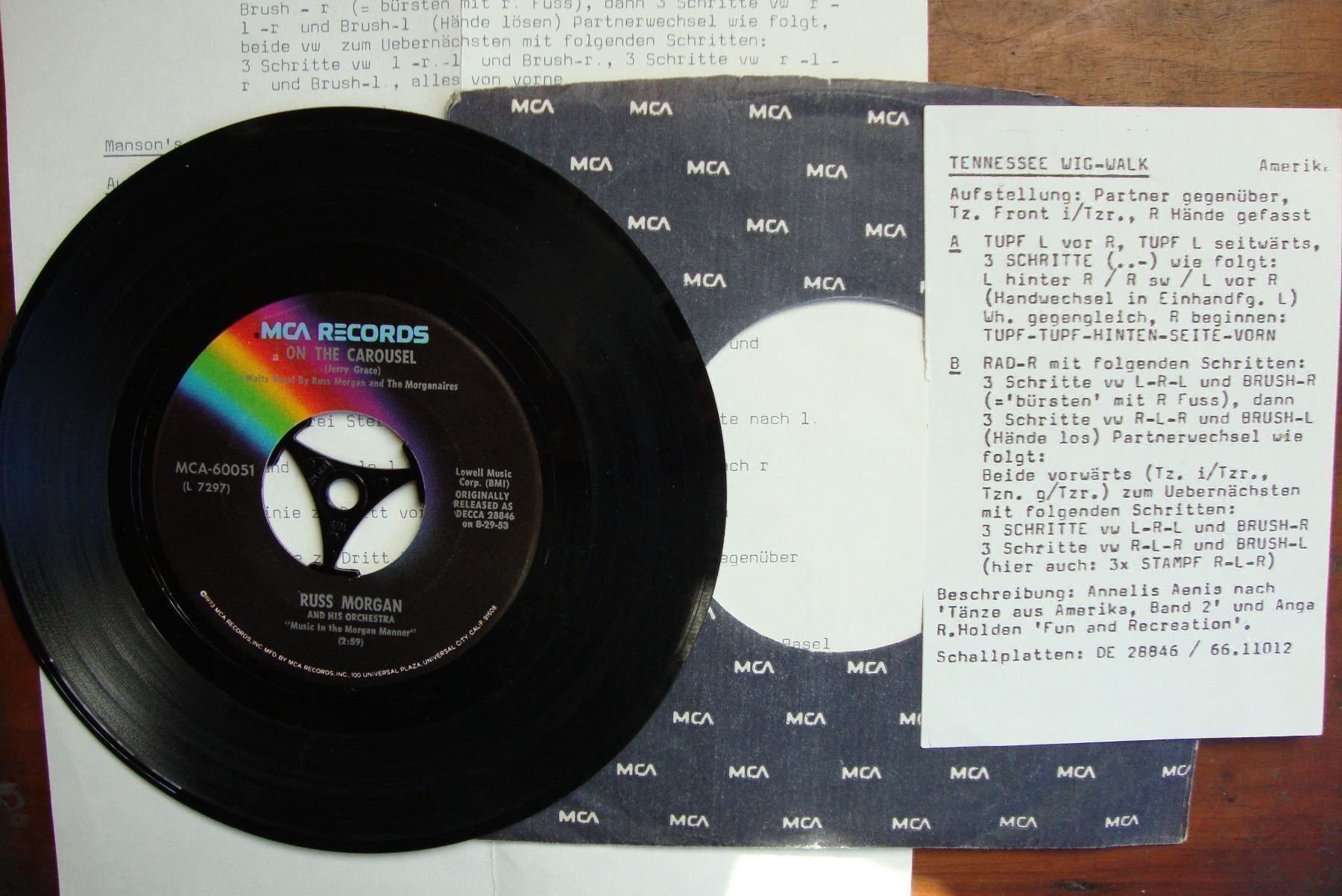 Dischi in vinile: TENNESSEE WIG-WALK MIT TANZSCHRITTEN – Usato da Bern venduto da Uli_10_11 1