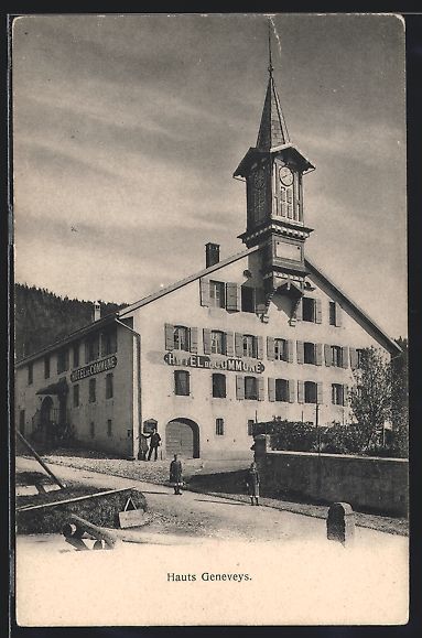 Cartes postales: AK Hauts Geneveys, Hotel de Commune – D'occasion à Berlin par bartko-reher