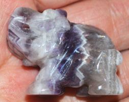 Deko - Heilsteine 272 – Elefant – Traum Amethyst