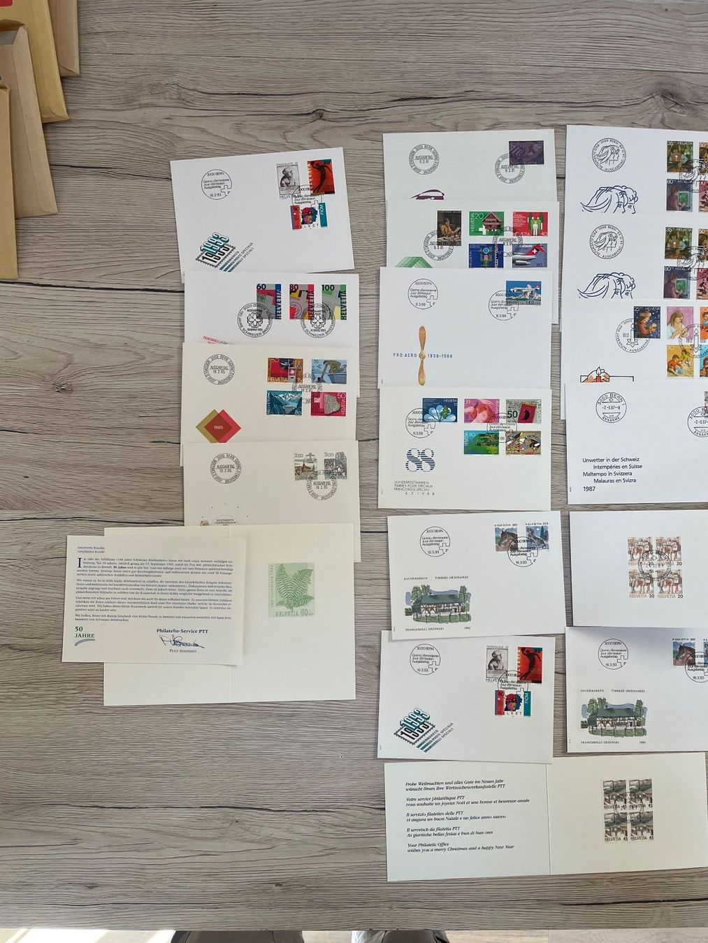 Alle Briefmarken: Ersttagslot  85, 87, 88, 89, 93 – Neu (gemäss Beschreibung) aus Obergösgen von Rromi1