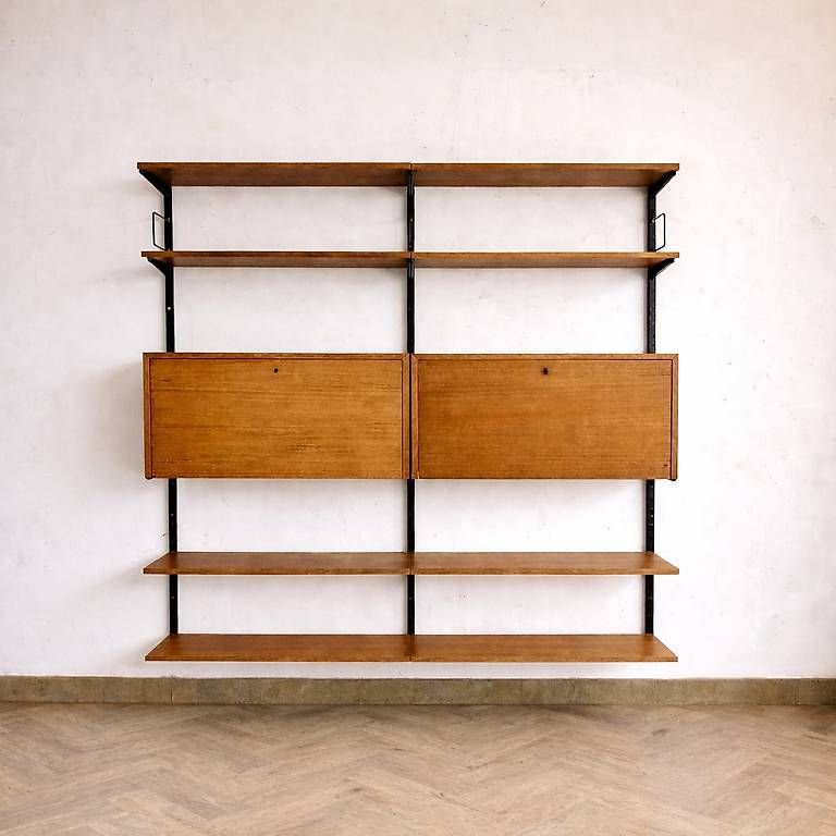Scaffali: Mid Century teak Regal Modular – Usato da basel venduto da futureforyesterday