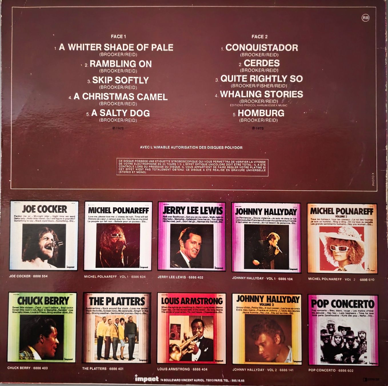 Dischi in vinile: Procol Harum LP – Procol Harum – Usato da Root venduto da atelier22 1