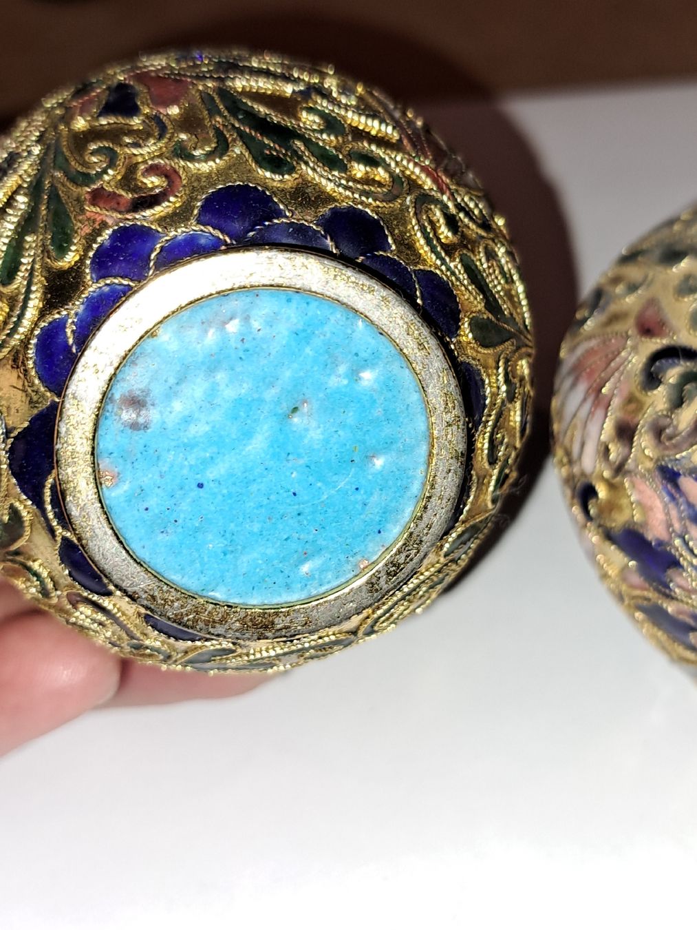 Vasi & Recipienti: Vasen Set, Cloisonné, Vintage emailliert – Usato da Kölliken venduto da Upcycling-by-Mc-TAM 1