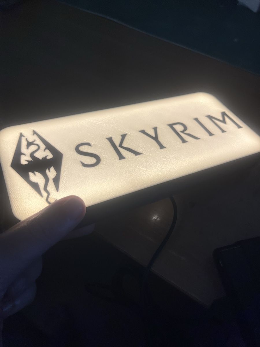 Lampade: Lampe lightbox led Skyrim – Nuovo (secondo la descrizione) da Noville venduto da Berlusconi55 1
