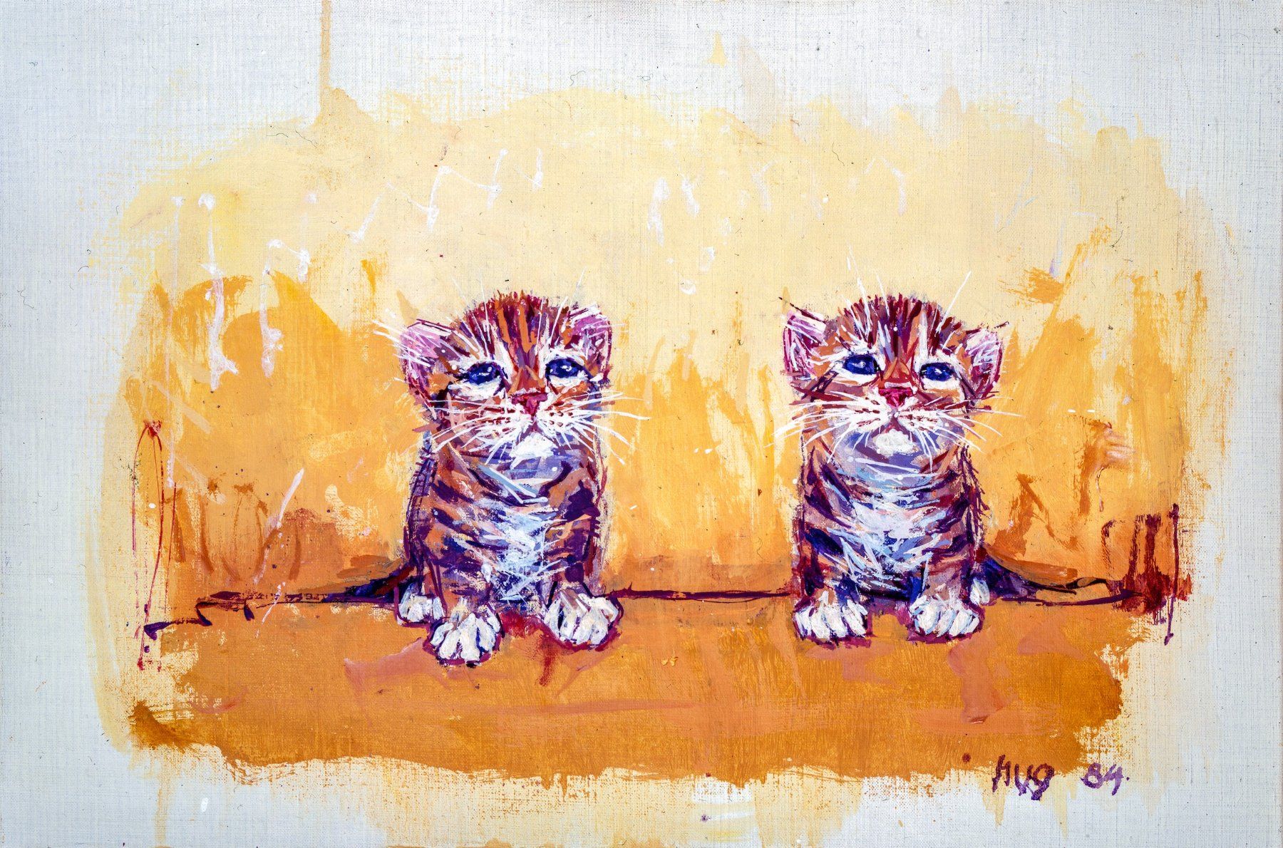 Dipinti: Kunstdruck "Katzenbabys" von Fritz Hug – Nuovo (secondo la descrizione) da Zürich venduto da CPH56
