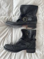 Bottes d'hiver en cuir noir Fiorentini + Baker, T40