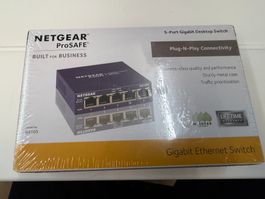 Netgear ProSAFE GS105 5-Port Gigabit Switch, neu versiegelt