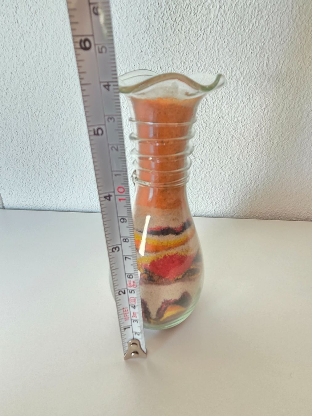 Caraffe: Ägyptisches Sandbild in Glasvase – Usato da Zürich venduto da Lela-Mirela 2