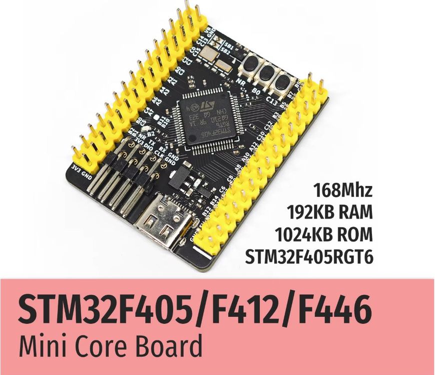 STM32F405RGT6 168MHz Cortex-M4 Dev Board mit DSP und FPU NEU (Neu und ...