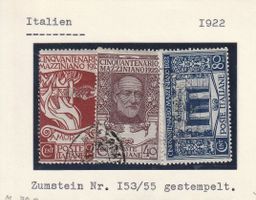 Italien - 1922 -Serie gestempelt