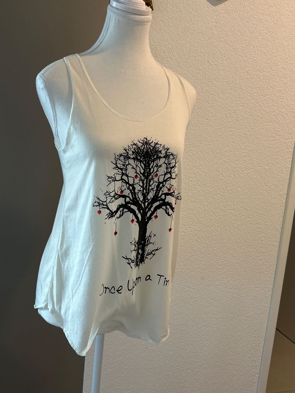 Top: Ärmelloses Shirt Damen weiss mit Baummuster – Usato da Brunnen venduto da Nala2929 1