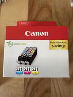 Canon CLI-521 Multipack (Cyan, Magenta, Yellow) & PG-520B - 