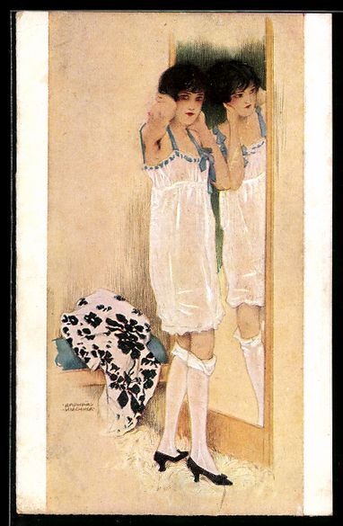 Cartoline postali: Raphael Kirchner: Une grande Dame, Fräu – Usato da Berlin venduto da bartko-reher