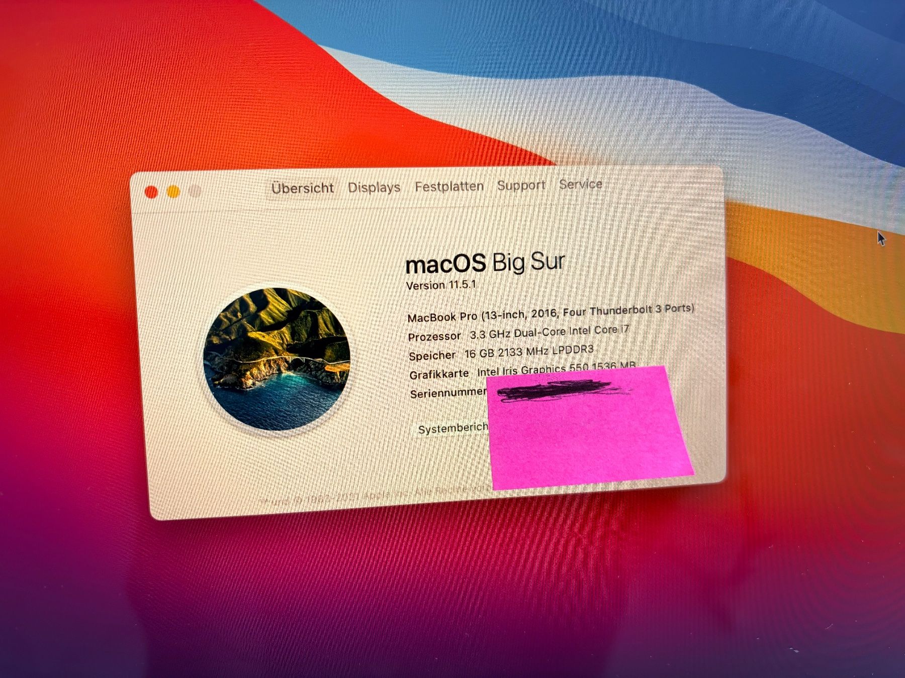 Apple Notebook: MacBook Pro 13" / 16 GB RAM / 256 GB SSD – Usato da Basel venduto da mrjl 1