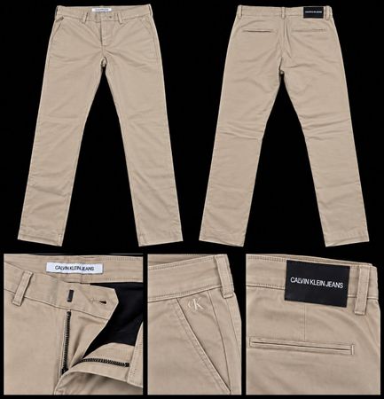 Pantalon Calvin Klein Jeans beige, Taille 30/32 - État neuf!