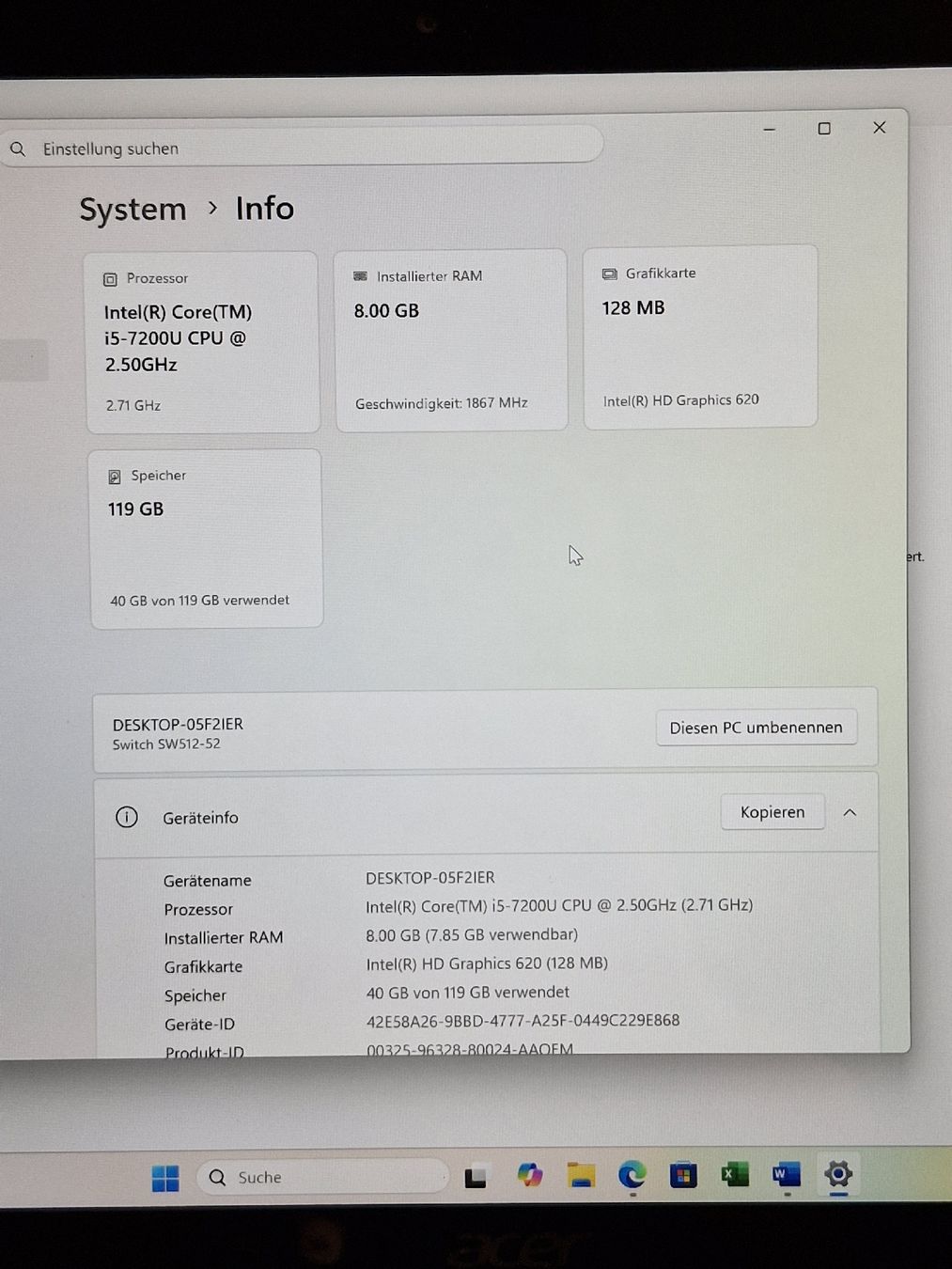 Acer Notebook: Tablet Laptop 2in1 | Acer Switch Touch | Pen | Office 2024 – Usato da Adliswil venduto da SaveElektro 2