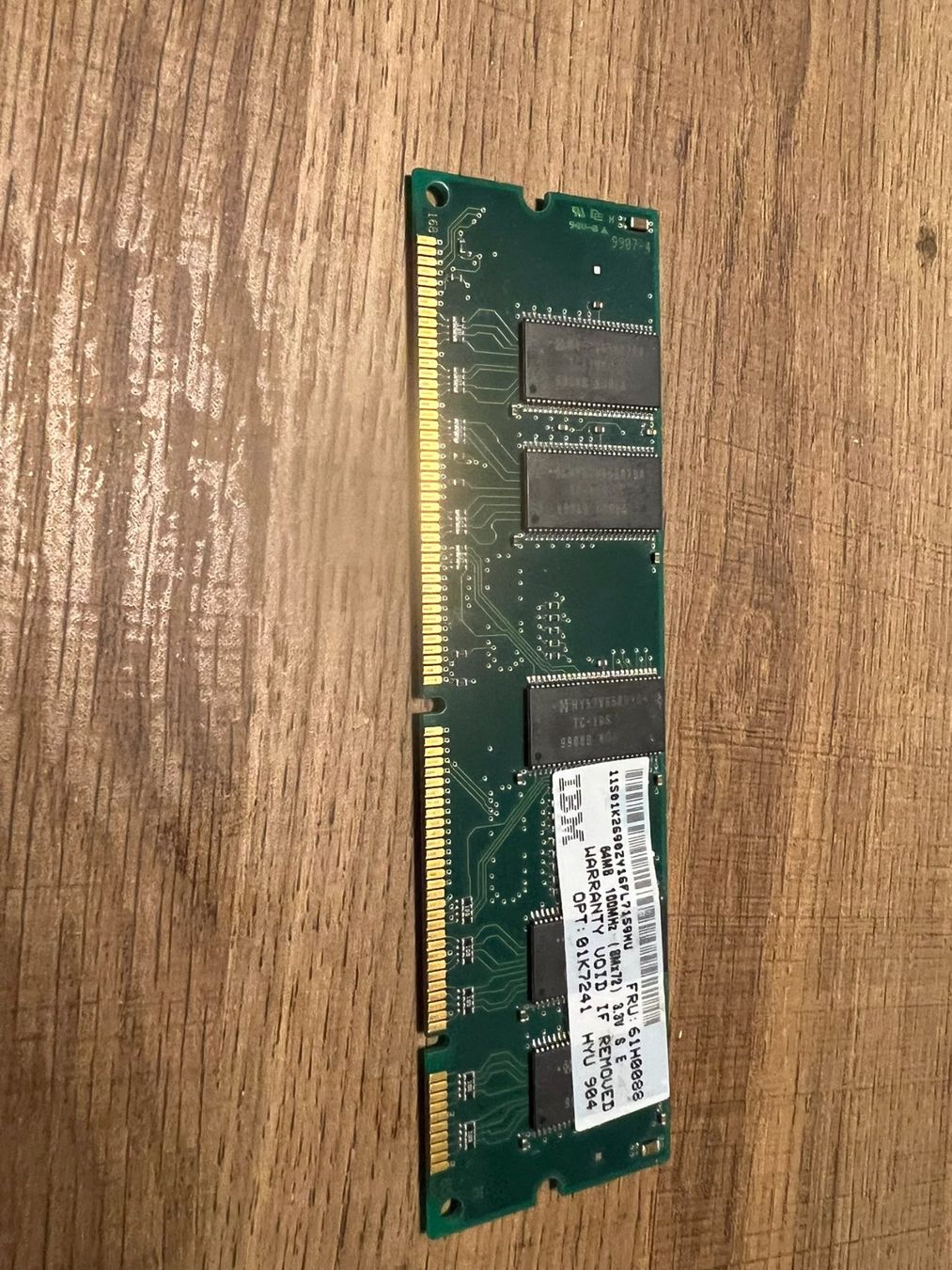 Memory / RAM: IBM SDRAM 64MB 100MHz PC100 Vintage Computer RAM – Gebraucht aus Volketswil von Lootington_Post 1