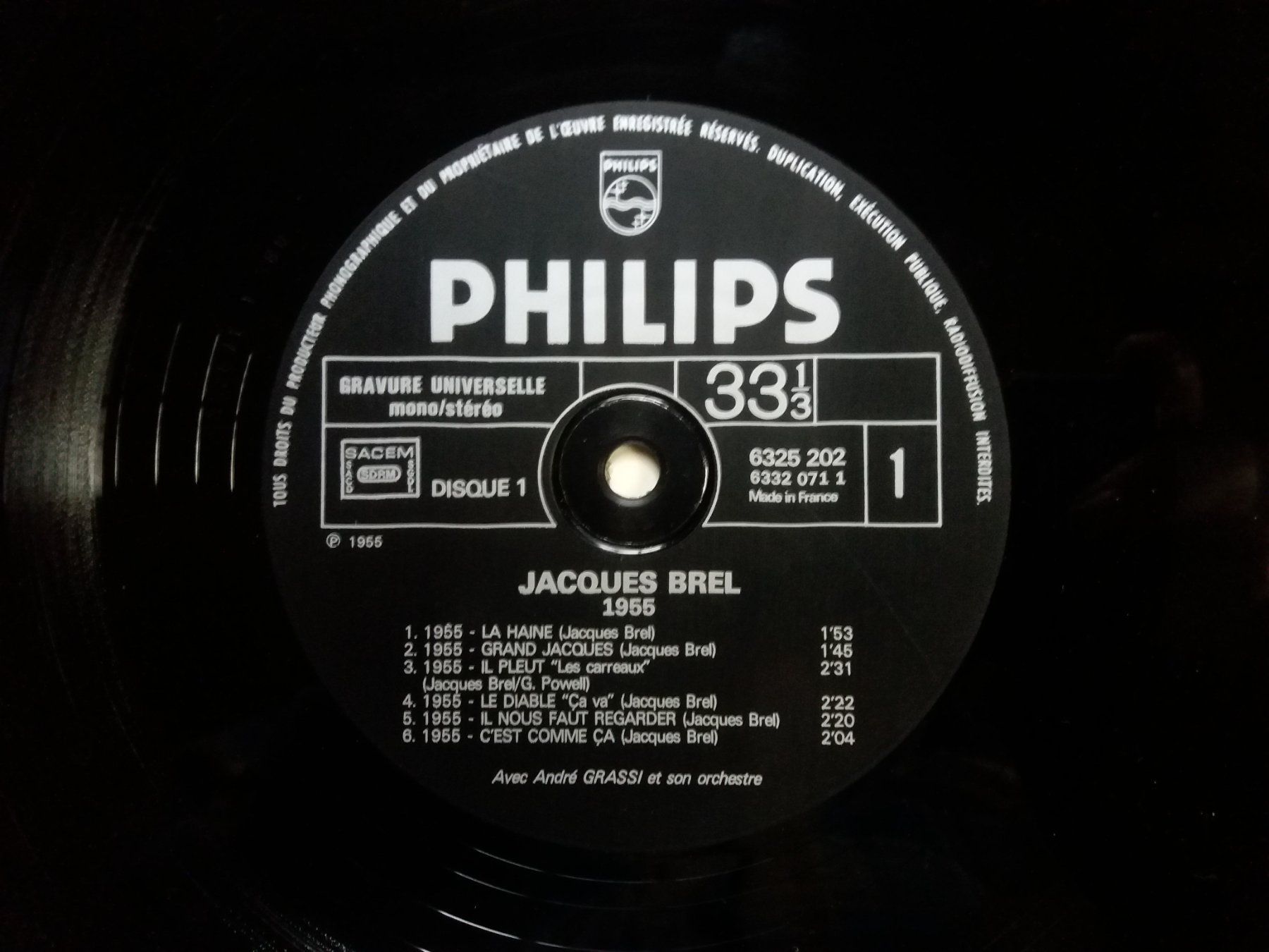 Schallplatten: LP (Jacques Brel) 1-Grand Jacques – Gebraucht aus Meyrin von toutatis 3