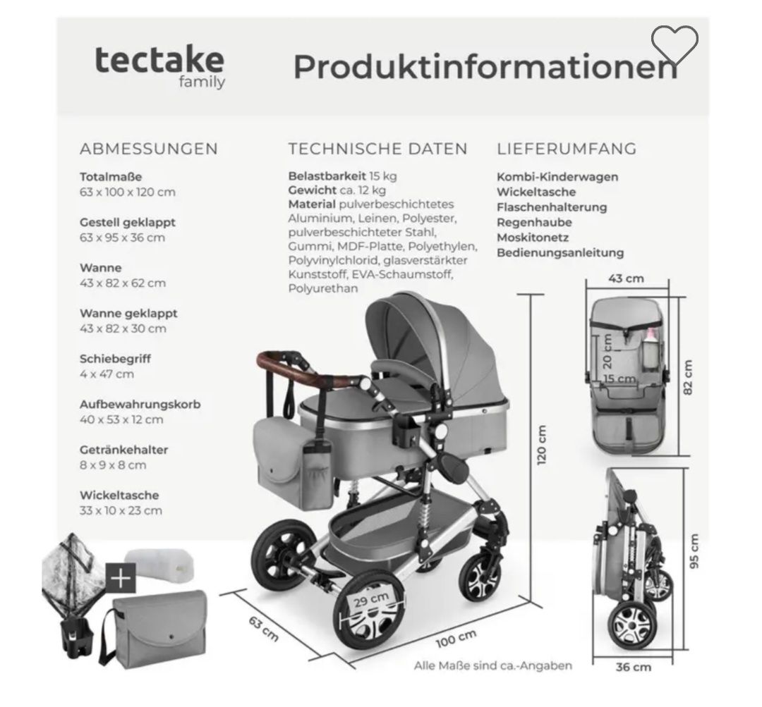 Carrozzine: Kinderwagen/Kinder Set – Usato da Beinwil am See venduto da dia_wzr9 7