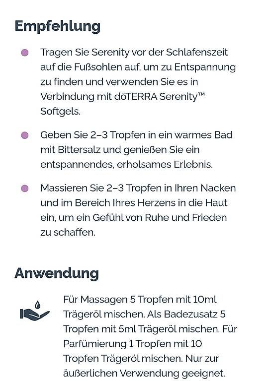 Doterra Huiles essentielles: Dōterra Serenity – Neuf avec emballage d'origine à Lyss par Infinia 3