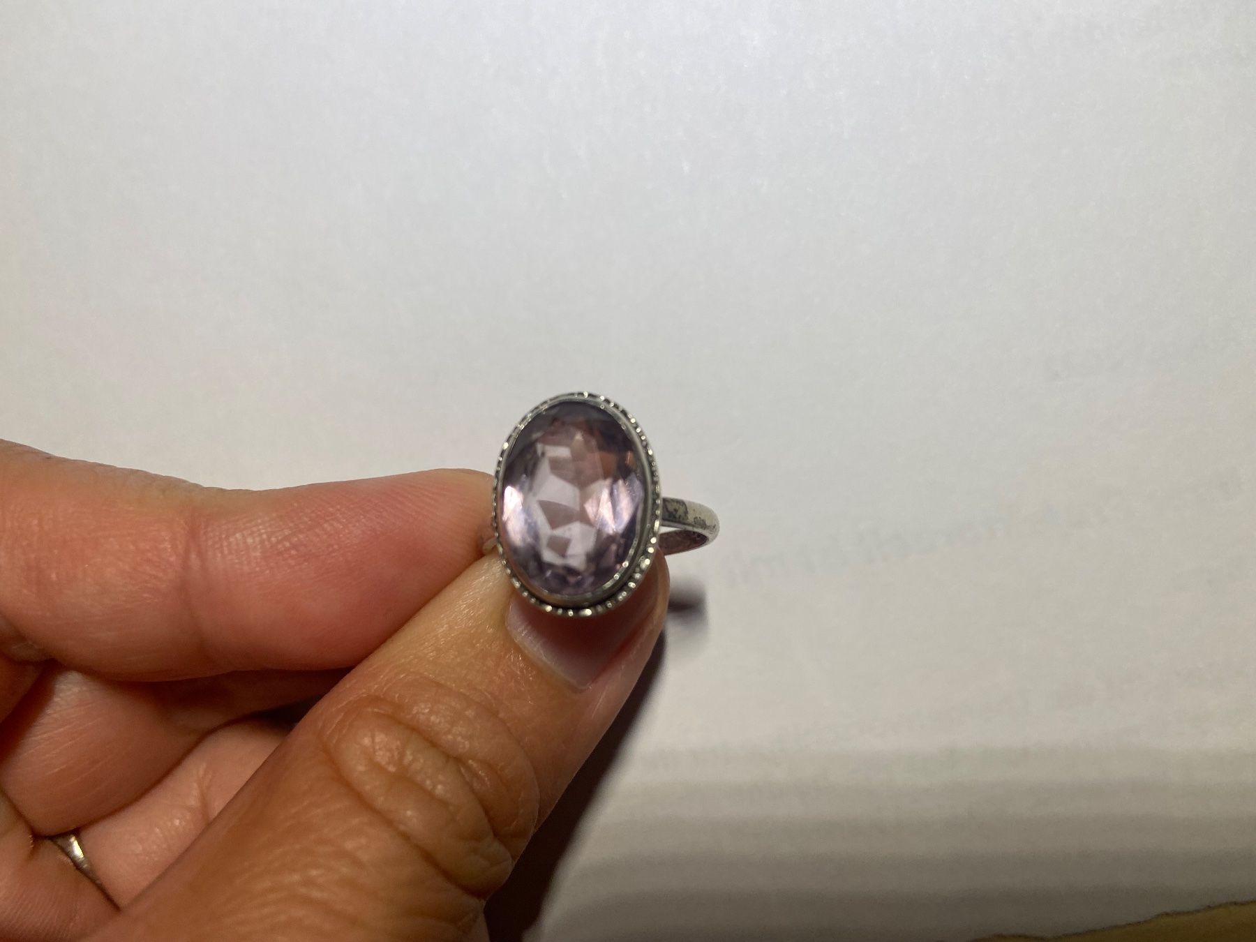Anelli: Art Deco Amethyst Silber Ring mit Stempel 1930 – Usato da Niederhasli venduto da YHHC 1