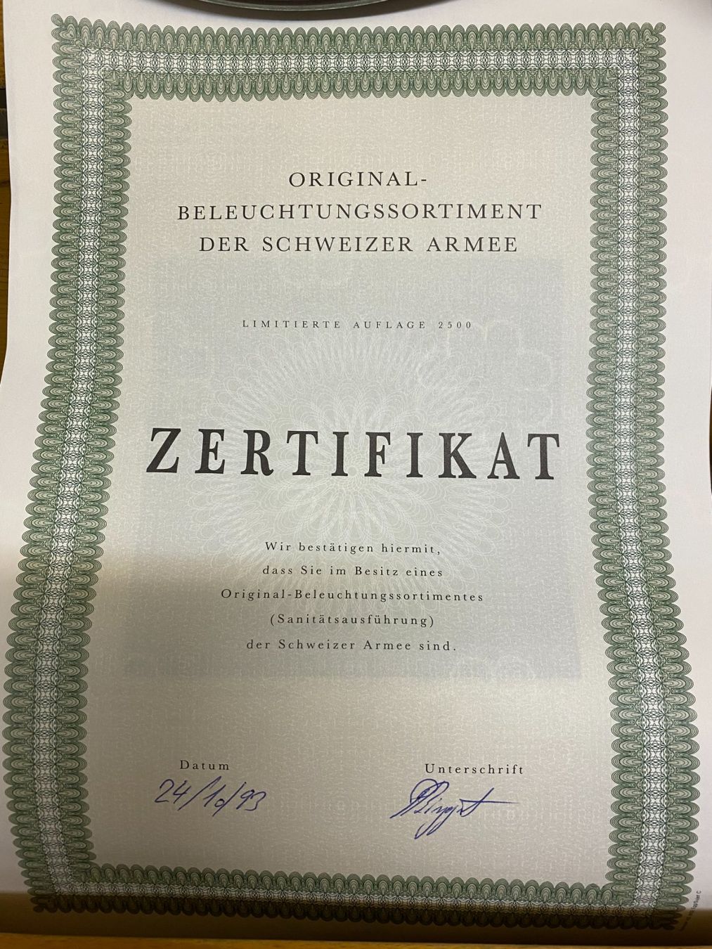Armée suisse Lampes: Beleuchtungsmaterial K 31.3.12 der Schweizer Armee – Neuf avec emballage d'origine à Lyss par rit_2q7f 3
