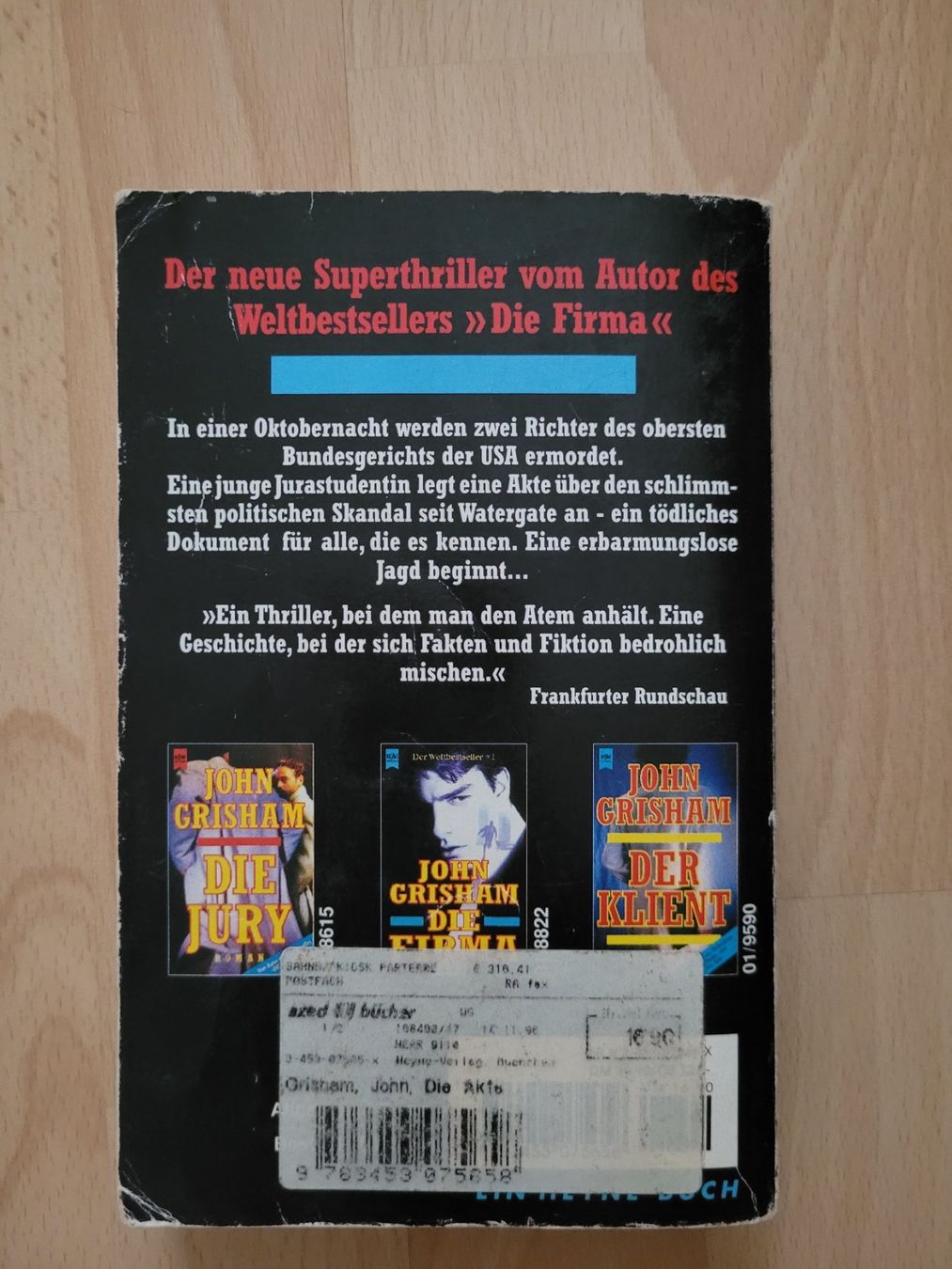 Libri: John Grisham die Akte – Usato da Perlen venduto da Safari_23 1