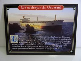 Postkarte Le naufrage d Olympic Bravery sur l'ile d'Ouessant