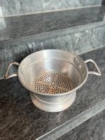 Salat Sieb Alu, vintage Italien, Abtropfsieb Aluminium