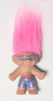 Vintage Troll mit  Pinke Haare Surfer Style