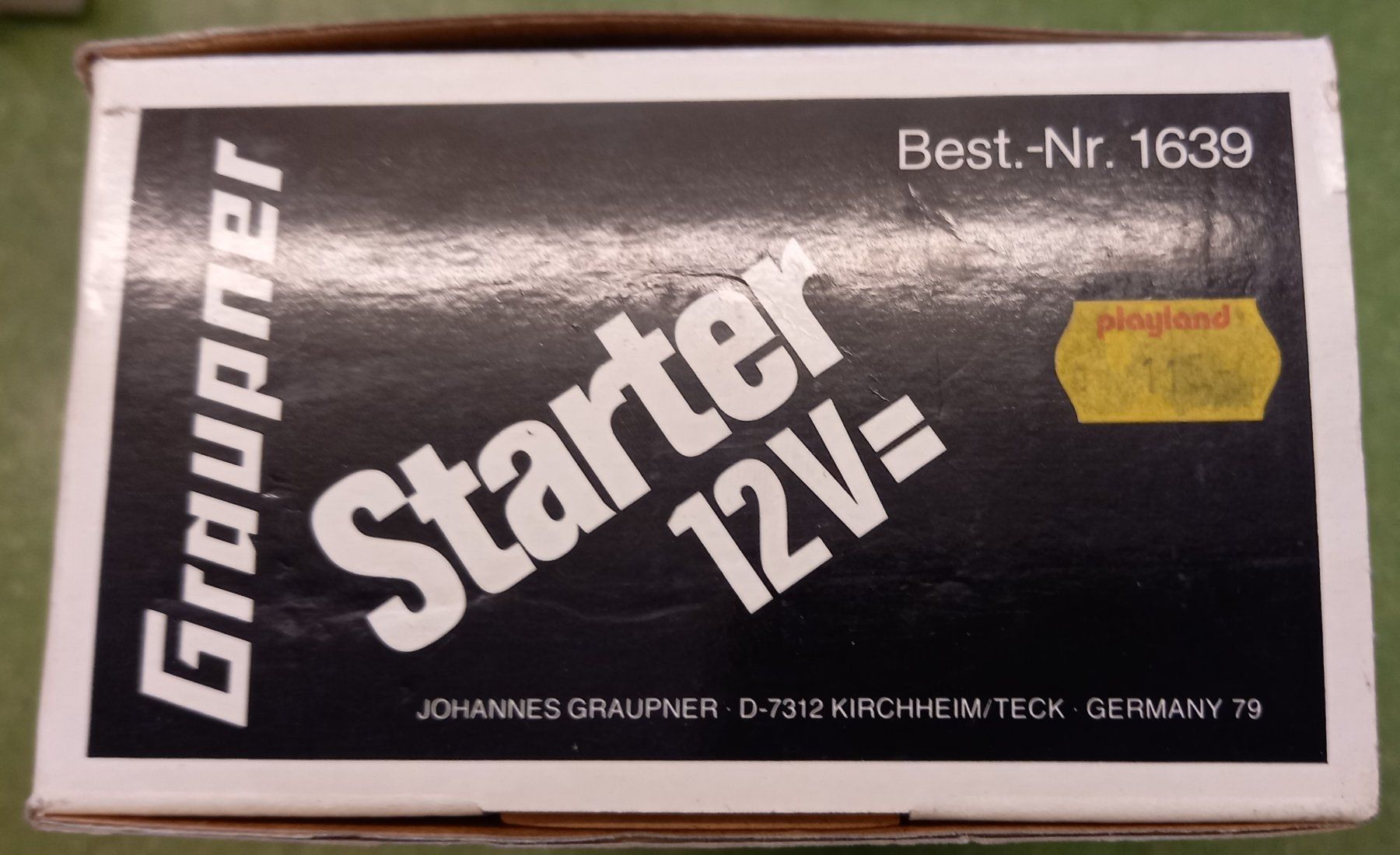 Graupner Modellismo RC: Graupner Starter 12V=, Nr. 1639 – Usato da Thun venduto da Dozzerli