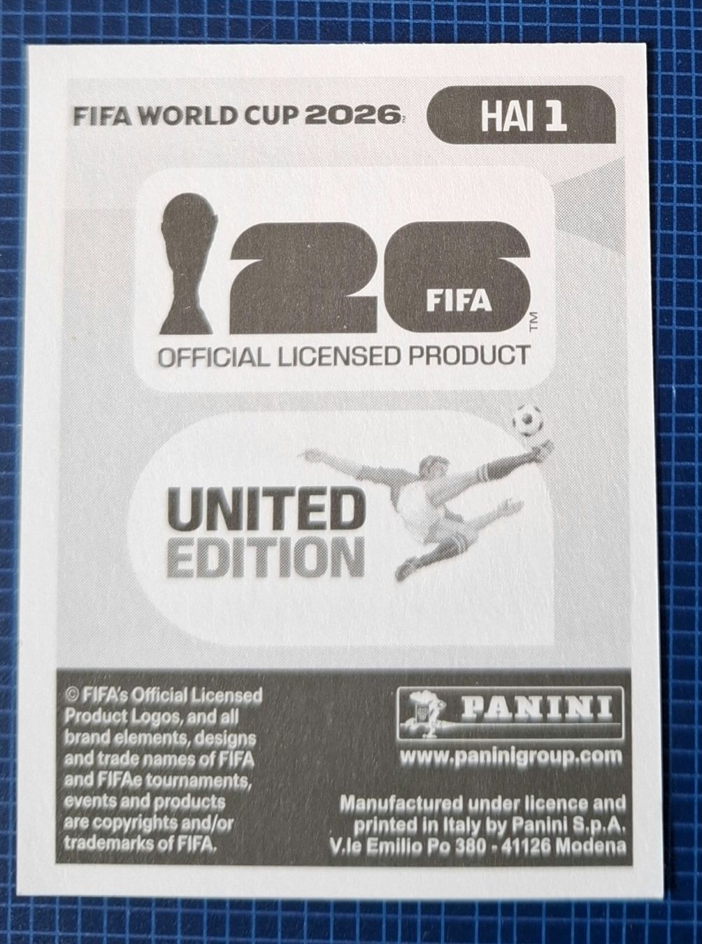 Panini Carte collezionabili: WM 2026 HAI1  Paninibild . – Nuovo (secondo la descrizione) da Rotkreuz venduto da keerthdi 2