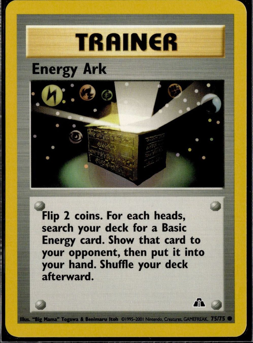 Pokémon Carte collezionabili: Energy Ark 75/75 Neo Discovery – Usato da Zürich venduto da pokemon_cards