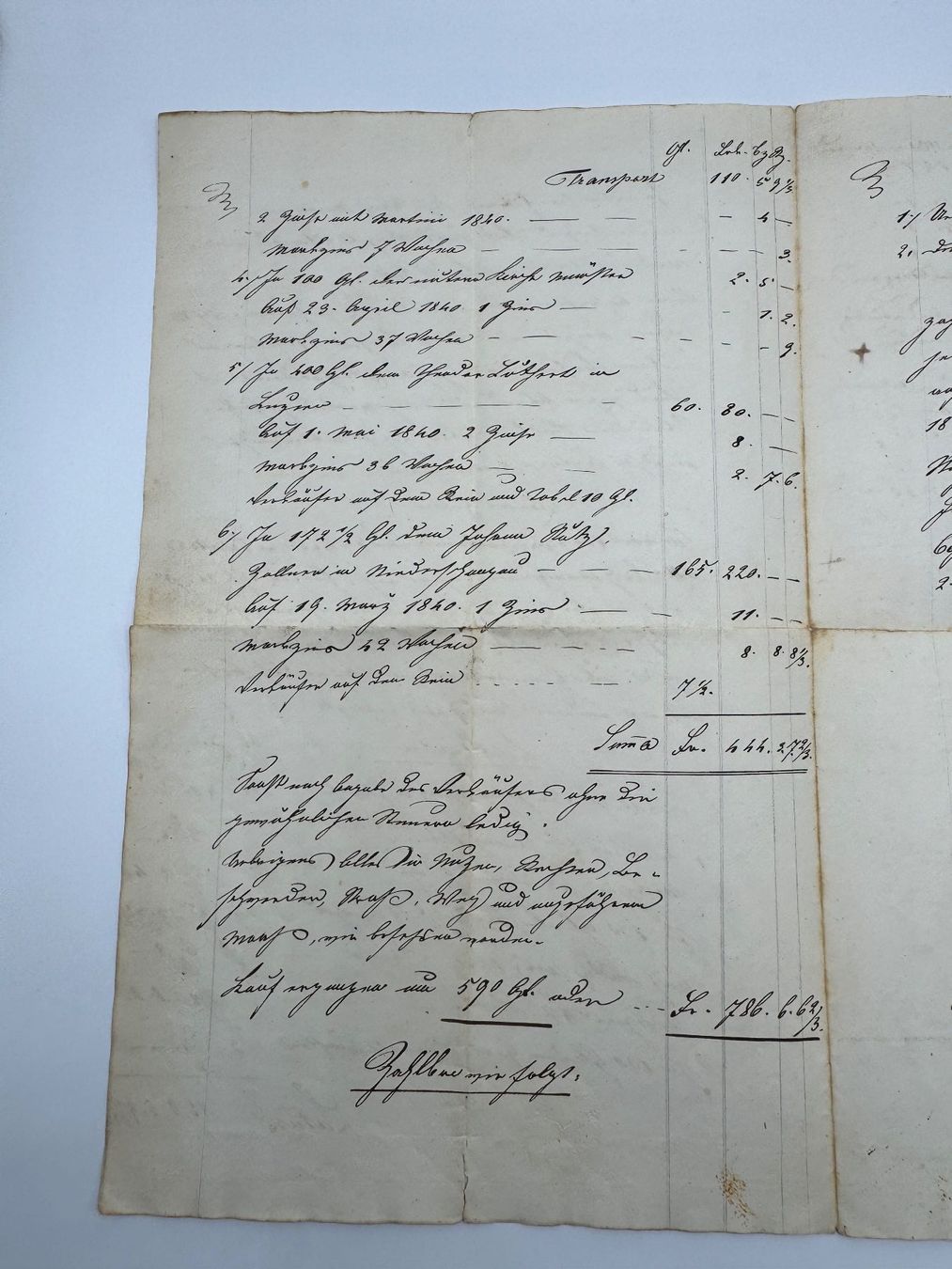 Documenti: Antikes Kaufbrief, Jahr 1841 – Usato da Sachseln venduto da BONATI01 4