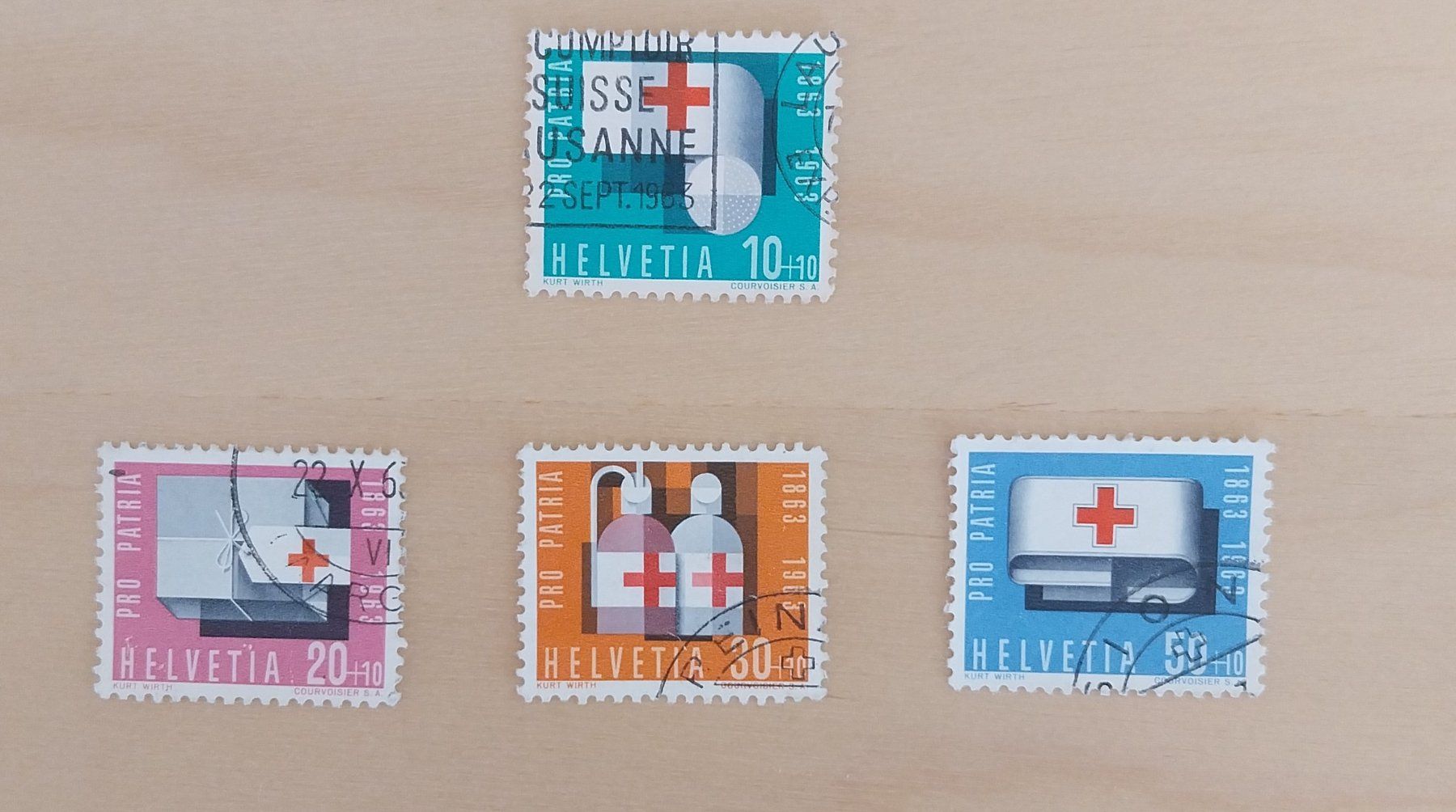Alle Briefmarken: ProPatria 1963 – Gebraucht aus Bussigny von jaqual
