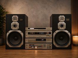 Technics Vintage HiFi-Anlage + SB-3650 Mahagoni-Boxen | Top!
