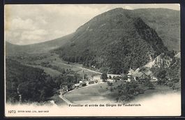 Frinvillier, Panorama et entrée des Gor