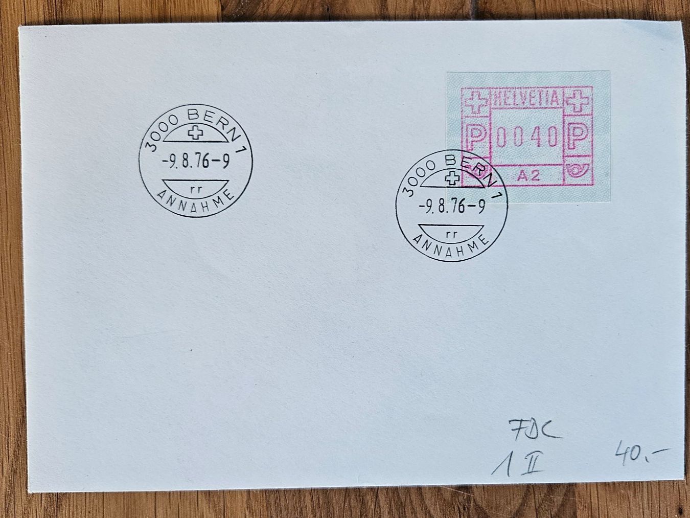 Tutti i francobolli: FDC ATM Typ 1 II  (Kat 40.--) ab 5.-- – Usato da Buttikon SZ venduto da Marcelr