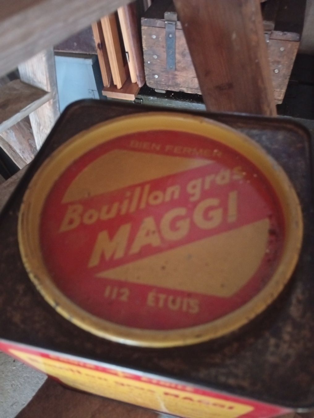 Barattoli: Boîte ancienne Bouillon gras Maggi – Usato da Perrefitte venduto da 36B 2