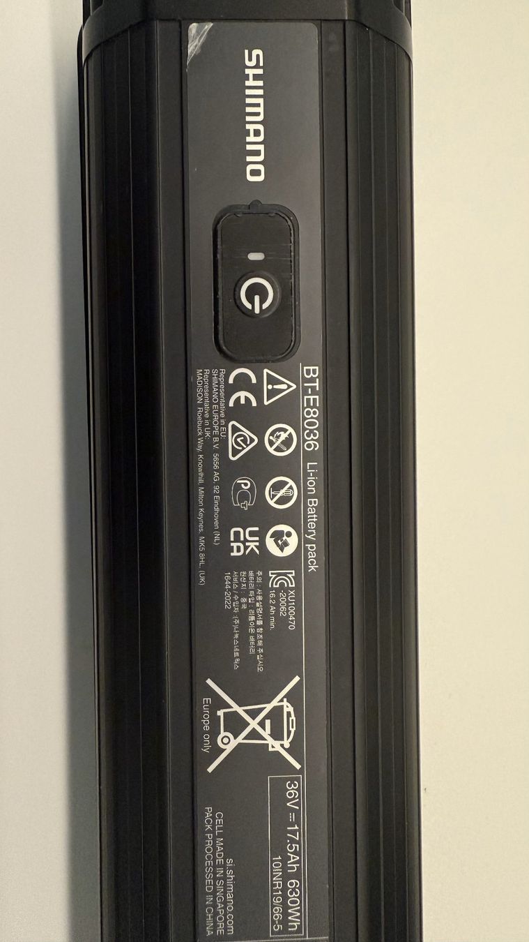 Batterie interne de cadre dk-17 36v 17.5ah 630wh ELOPS