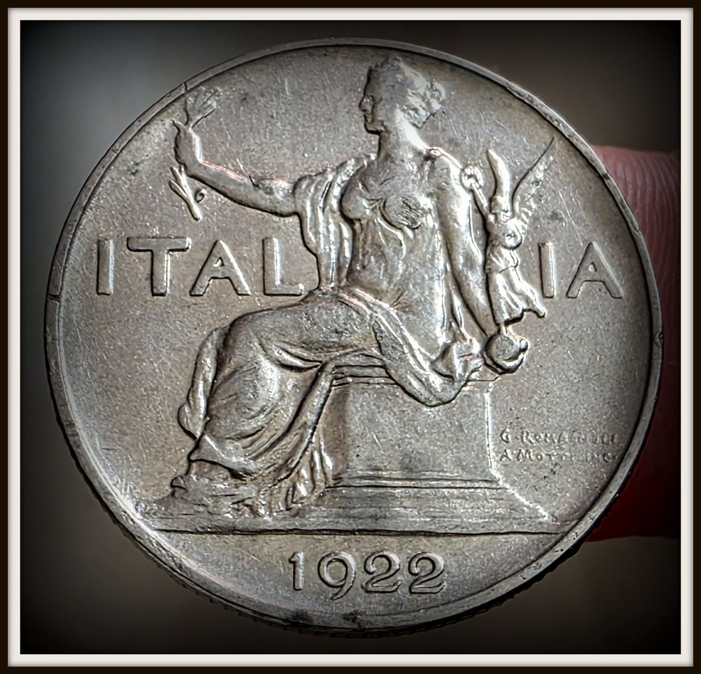 Tutti le monete: ITALIEN 1 LIRA 1922 – Usato da Winterthur venduto da Creso70