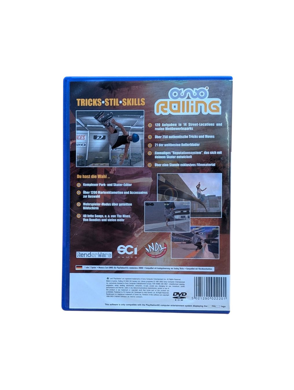 Sony Giochi: Rolling PlayStation 2 (PS2) ohne Anleitung – Usato da Domat/Ems venduto da IsseldorsShop 1