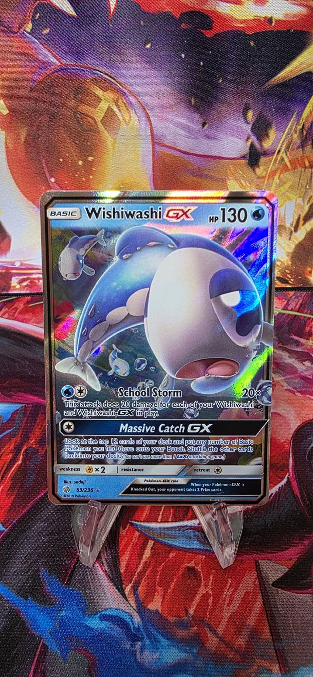 Pokémon Carte collezionabili: Wishiwashi GX 63/236 Cosmic Eclipse CEC – Nuovo (secondo la descrizione) da Frutigen venduto da Sinnohan_Zorua