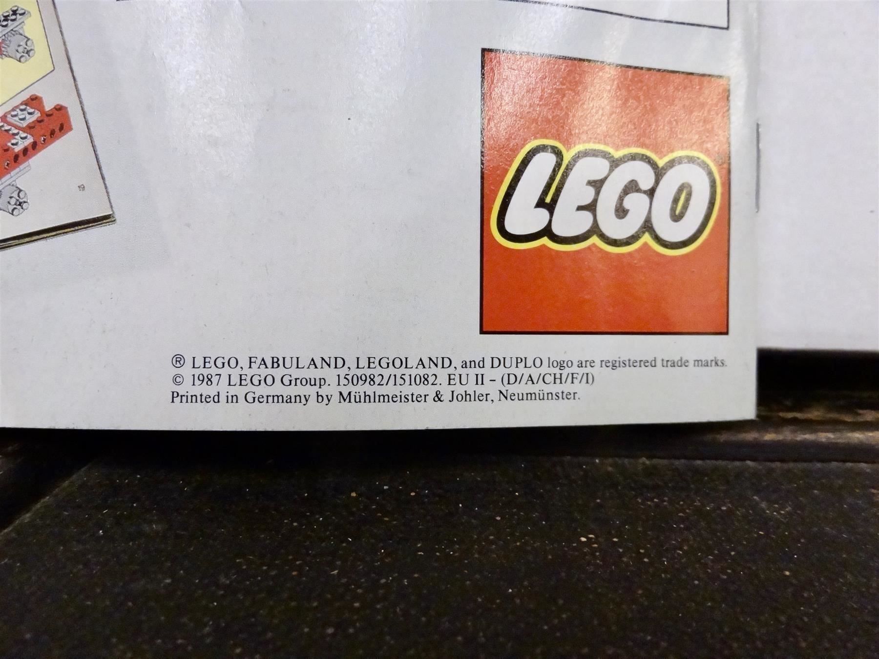 Dokumente: LEGO Prospekt Katalog Werbung 1987 – Gebraucht aus Kerzers von Flaschenposten 1