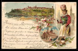 Litho Romont, Vue générale et costume 