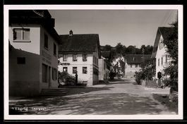 Tägerig /Aargau, Strassenpartie mit Wei